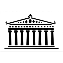 Пример трафарета Акрополь