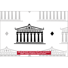 Пример трафарета Обои Акрополь