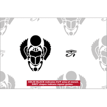 Пример трафарета Обои скарабей