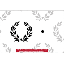 Пример трафарета Имперский венок А