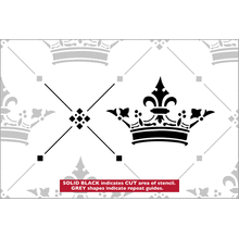 Пример трафарета Имперские обои