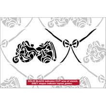 Пример трафарета Обои с масками