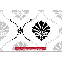 Пример трафарета Обои Могул