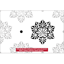 Пример трафарета Ажурные обои