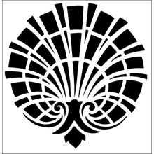 Пример трафарета Мотив с гребешком