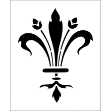 Пример трафарета Флер де лю 9