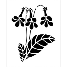 Пример трафарета Колокольчиковый мотив