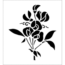 Пример трафарета Мотив с горошком 2