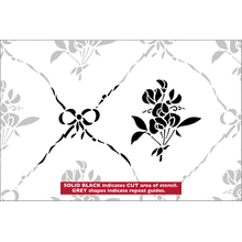 Пример трафарета Обои с горошком