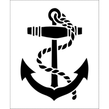 Пример трафарета Одиночный якорь