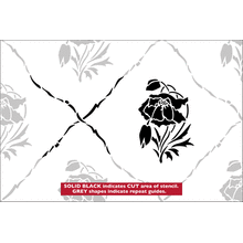 Пример трафарета Маковые обои