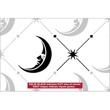 Пример трафарета Лунные обои