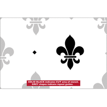 Пример трафарета Флер де лю 11