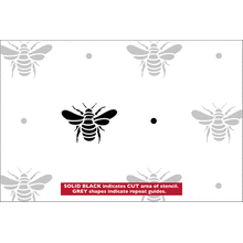 Пример трафарета Пчелиные обои