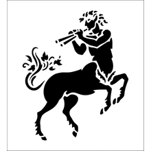 Пример трафарета Узор с кентавром