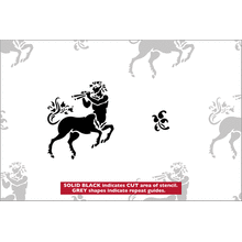 Пример трафарета Обои с кентавром