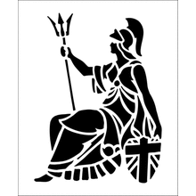 Пример трафарета Британский мотив