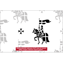 Пример трафарета Обои Георг