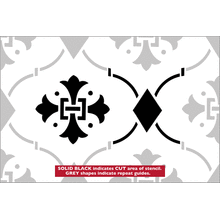 Пример трафарета Обои крестоносцев