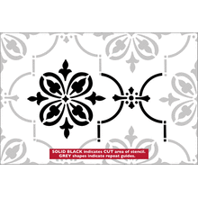 Пример трафарета Готические обои 1