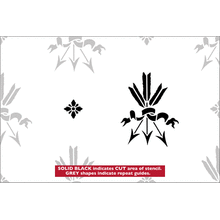 Пример трафарета Обои Стрелы