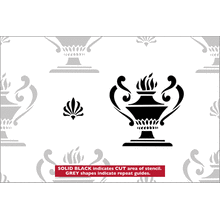 Пример трафарета Дельфийские обои