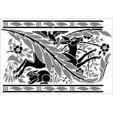 Пример трафарета Бордюр 214