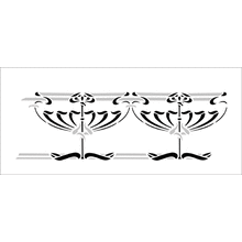 Пример трафарета Бордюр 80