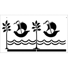 Пример трафарета Бордюр 244