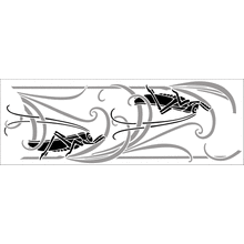 Пример трафарета Бордюр 128