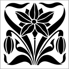 Пример трафарета Плитка 36