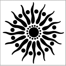 Пример трафарета Плитка 9