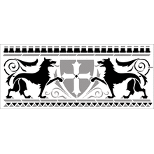 Пример трафарета Бордюр 105