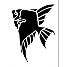 Пример трафарета Рыба 6