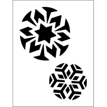 Пример трафарета Снежинки