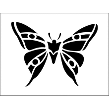 Пример трафарета Бабочка 6