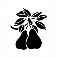 Пример трафарета Груши