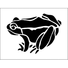 Пример трафарета Лягушка