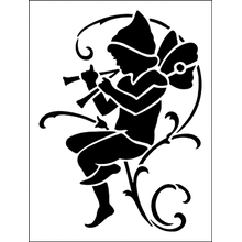 Пример трафарета Эльф