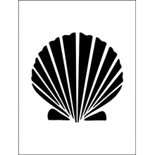 Пример трафарета Ракушка 3