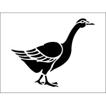 Пример трафарета Гусь