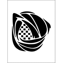 Пример трафарета Роза 6