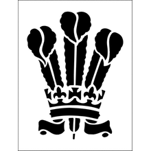 Пример трафарета Перья 3