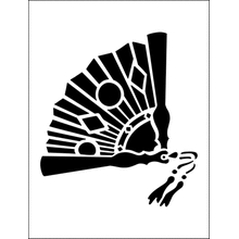 Пример трафарета Веер