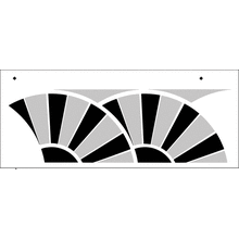 Пример трафарета Бордюр Деко 1