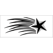 Пример трафарета Метеор