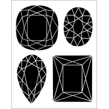 Пример трафарета Драгоценности 2