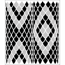 Пример трафарета Змеиная кожа