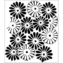 Пример трафарета Маргаритки 4