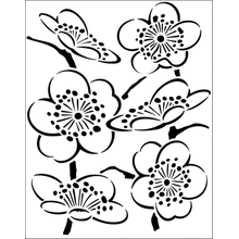 Пример трафарета Цветы 2